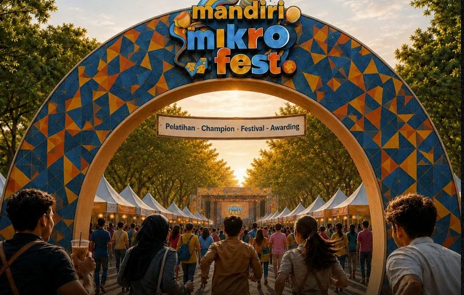 Gerbang festival Mandiri Mikro Fest